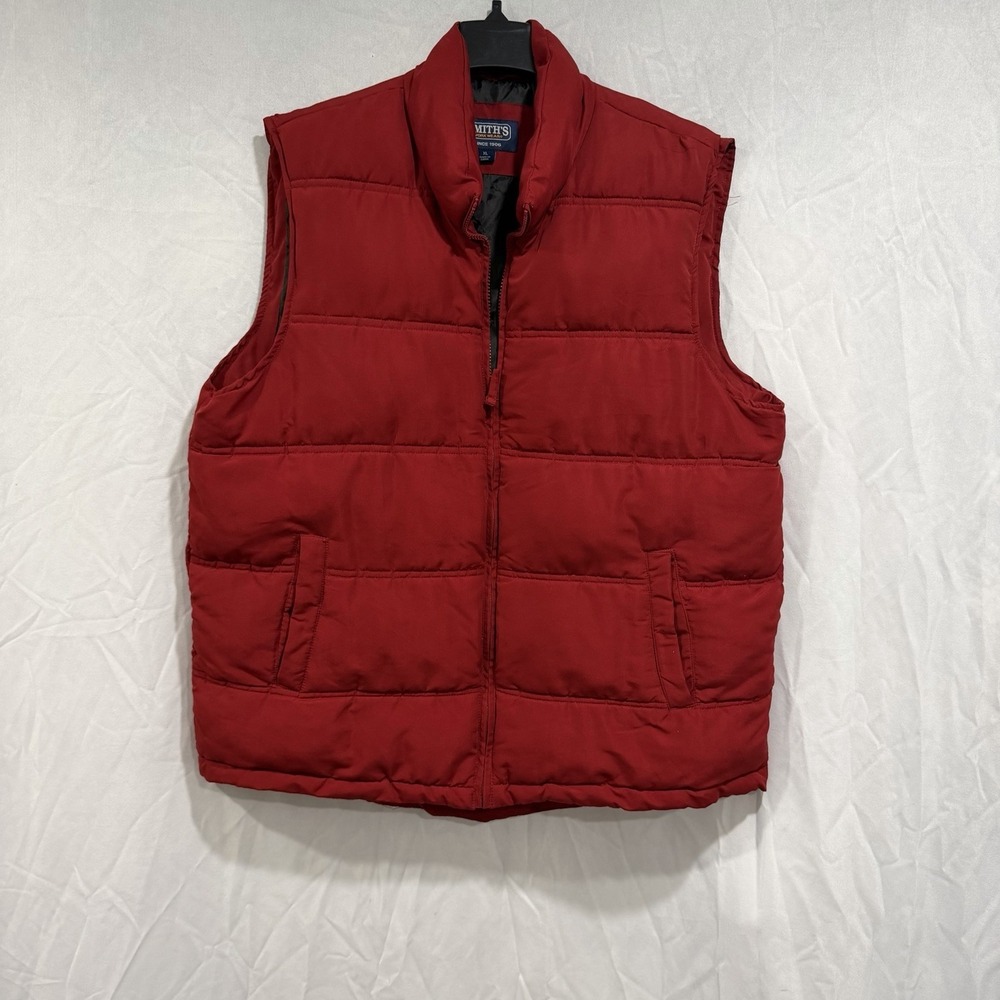 smith's workwear Puffer Vest Red Size XL Outdoor Jacket